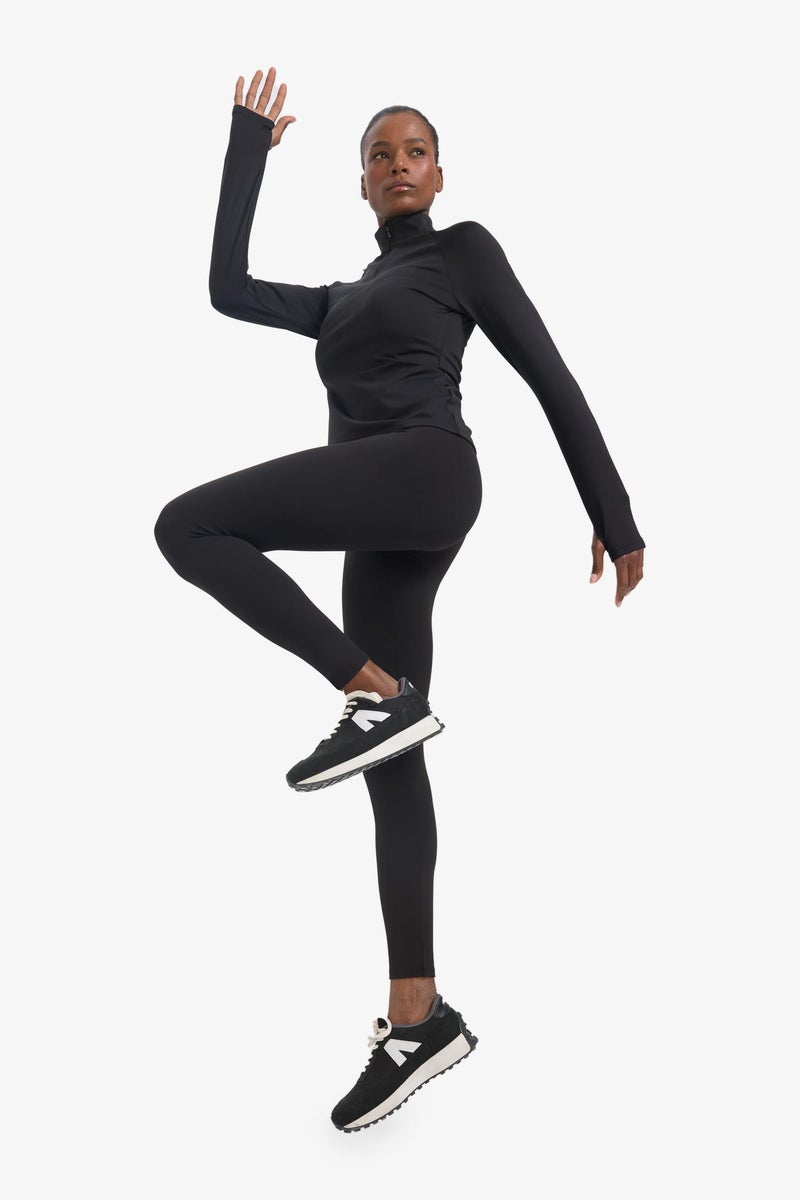 DeFacto Black Woman DeFactoFit High Waist Soft Fluffy Basic Leggings Casual - Image 3